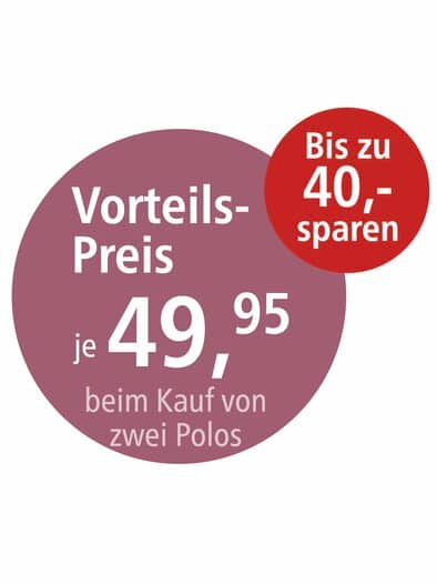 Thermo-Poloshirt Marine gemustert