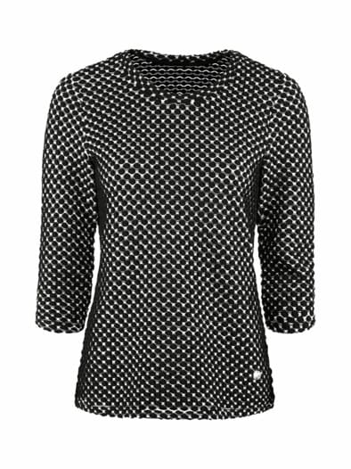 Maritim Shirt Schwarz-Weiß