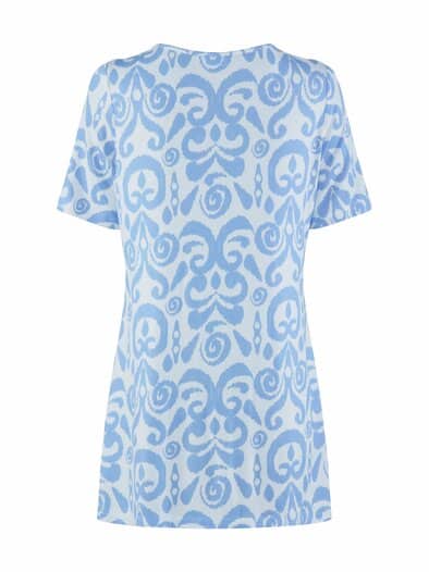 Longshirt Viskose-Jersey Blau