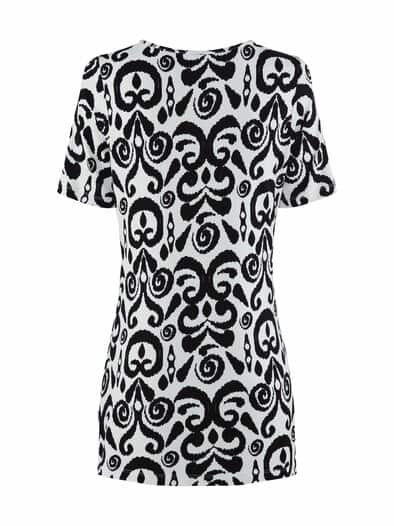 Longshirt Viskose-Jersey Schwarz