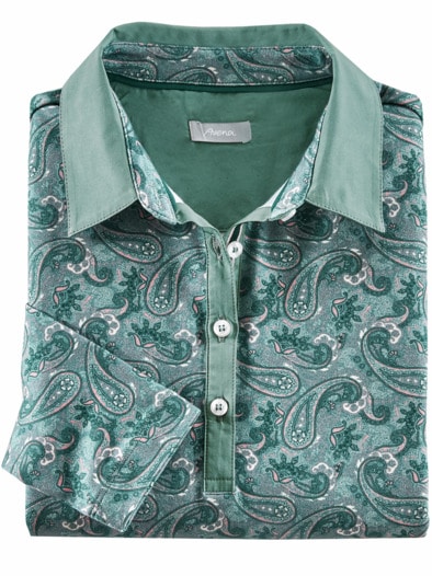 Baumwoll-Poloshirt Everyday Salbei