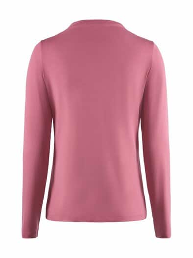 Jersey-Shirt Turtlekragen Rosenholz