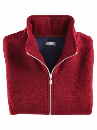 Fleeceweste Extraleicht Bordeaux