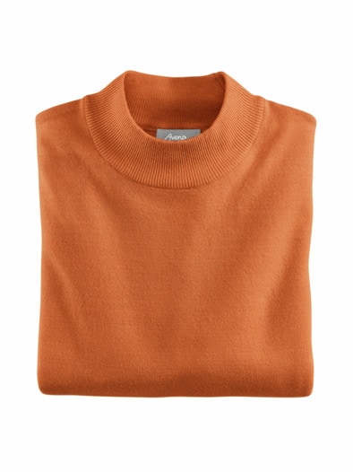 Stehkragen-Pullover Supersoft Orange