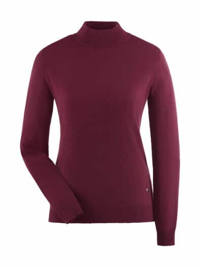 Stehkragen-Pullover Supersoft Bordeaux