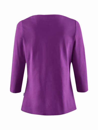 Baumwoll-Shirt 3/4 Arm Violett