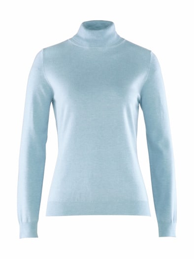 Rollkragen-Pullover Supersoft Hellblau