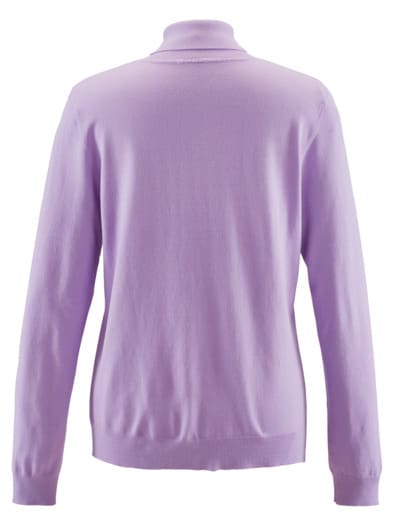 Rollkragen-Pullover Supersoft Flieder