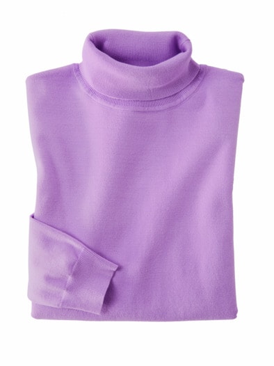 Rollkragen-Pullover Supersoft Flieder