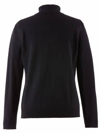 Rollkragen-Pullover Supersoft Schwarz