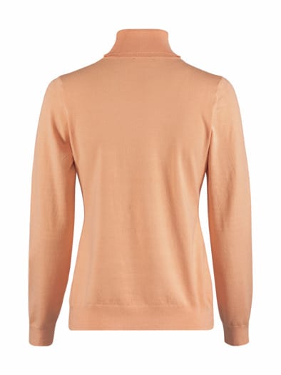 Rollkragen-Pullover Supersoft Pfirsich