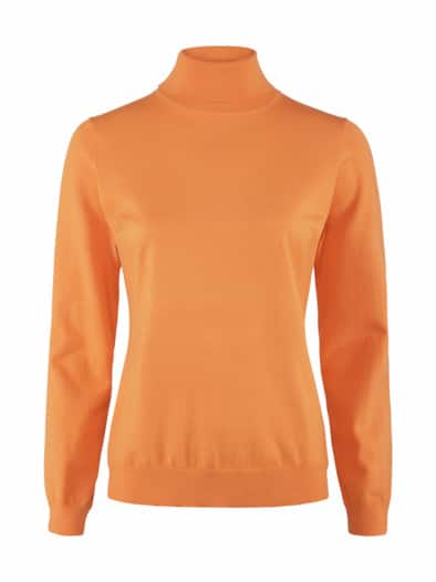 Rollkragen-Pullover Supersoft Safran