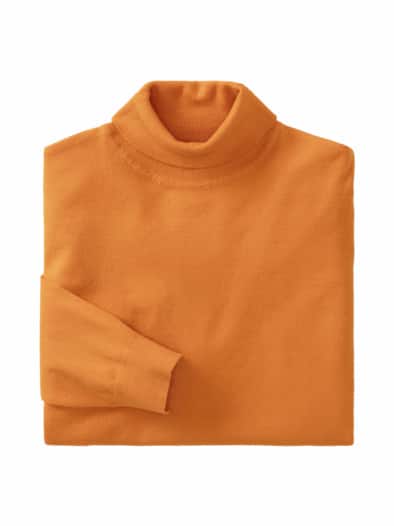 Rollkragen-Pullover Supersoft Safran