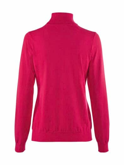 Rollkragen-Pullover Supersoft Magenta