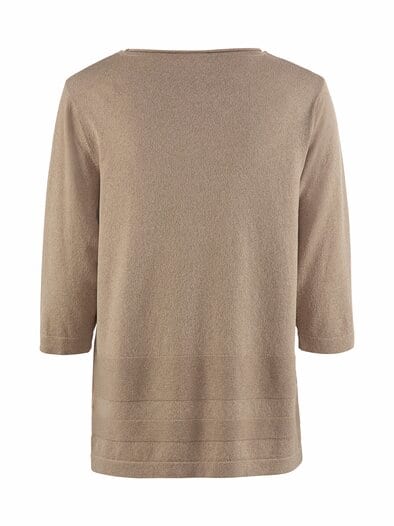Viskose Pullover kühlend Taupe