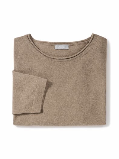 Viskose Pullover kühlend Taupe