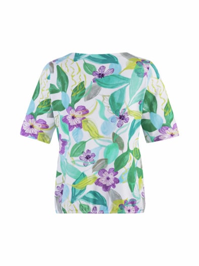 Rabe Rundhalsshirt Blumenwiese Multicolor