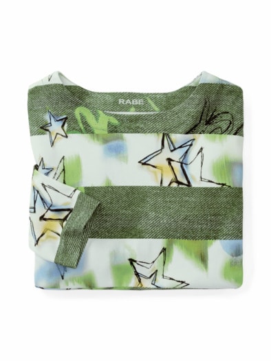 Rabe Sweatshirt Sternenglück Grün