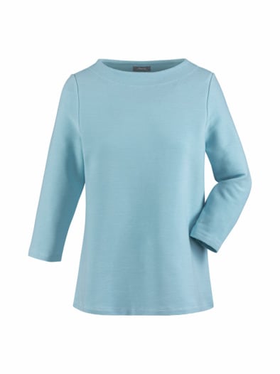 Ottoman-Shirt Aktiv-Stretch Hellblau