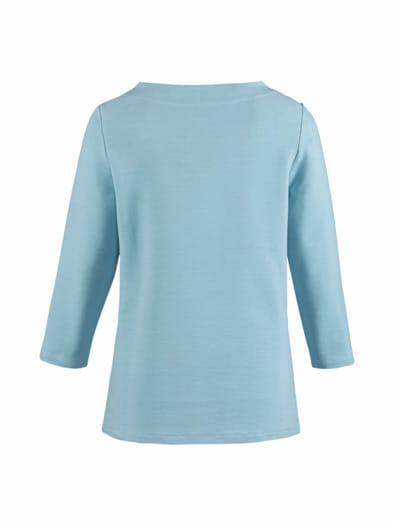 Ottoman-Shirt Aktiv-Stretch Hellblau