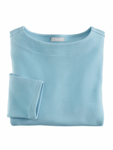 Ottoman-Shirt Aktiv-Stretch Hellblau