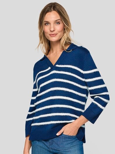Rabe Strickpullover Maritim Marine