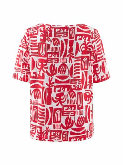 Rabe Busen-Shirt la dolce vita Koralle