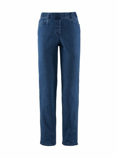 Schlupf-Jeans Extra-Stretch Mid Blue Denim