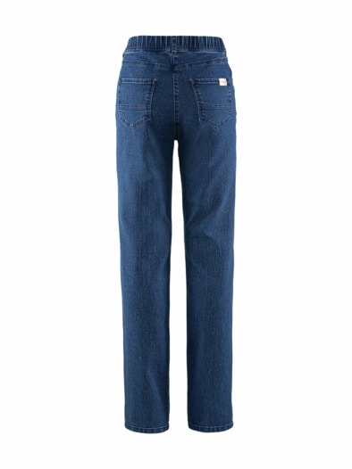 Schlupf-Jeans Extra-Stretch Mid Blue Denim