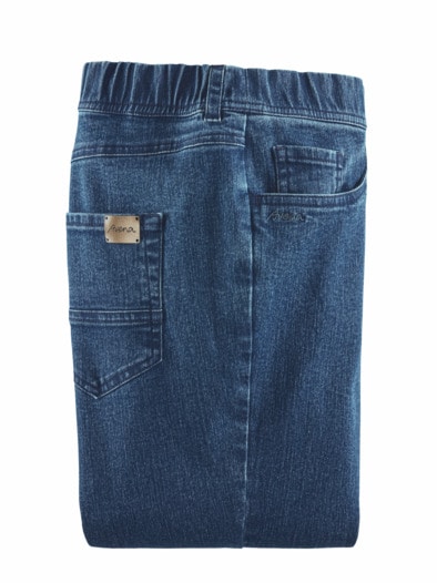 Schlupf-Jeans Extra-Stretch Mid Blue Denim