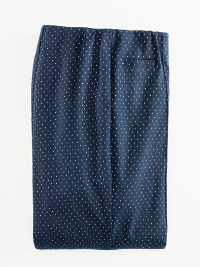 Edel-Stretch-Hose Comfort fit Marine-Weiß