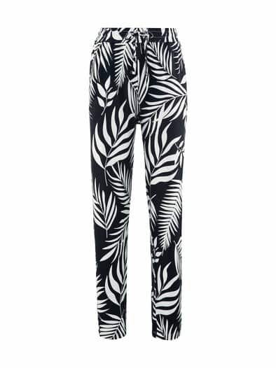 Jersey Schlupfhose Schwarz/ Weiß