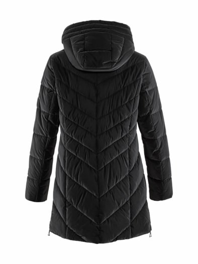 Edel-Steppjacke Samt-Optik schwarz