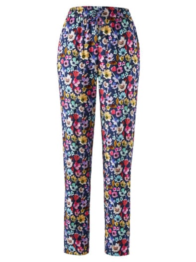 Bequemb.-Schlupfhose Summerfeeling Blau gemustert
