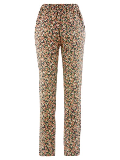 Klimasoft-Schlupfbundhose Blüten Orange geblümt