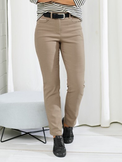 Baumwollhose Macht Mich Schlank Beige Avena