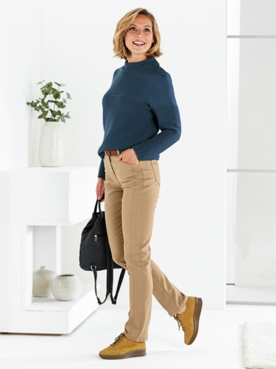 Macht-mich-schlank-Jeans Beige
