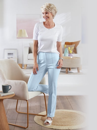 Schlupfbundhose Perfekt-in-Form Hellblau