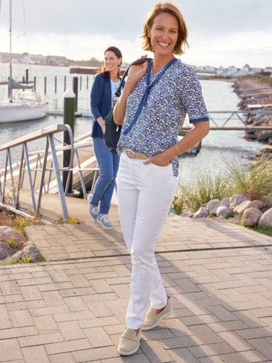 Lyocell-Stretchhose Supersoft Weiß