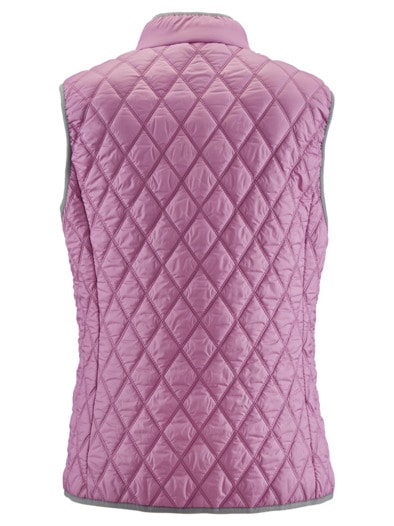 Rauten-Steppweste Wollwärme Mauve