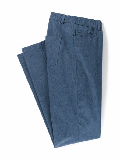 5-Pocket-Jeans Pfirsichweich Dunkelblau