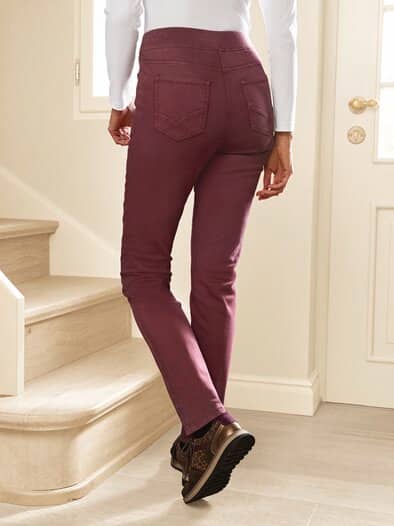Bequembundhose Powerstretch Bordeaux