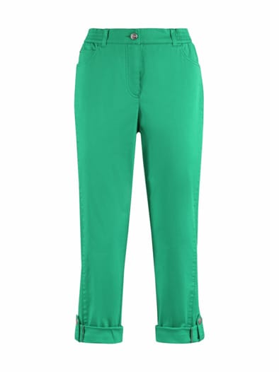 5-Pocket-Krempel-Hose Mintgrün