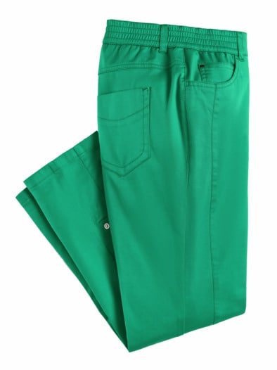 5-Pocket-Krempel-Hose Mintgrün
