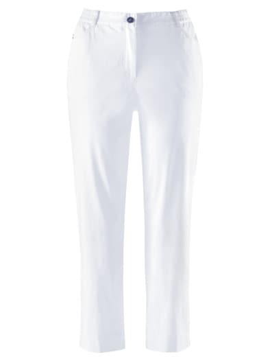 7/8-Lyocell-Stretchhose Supersoft Weiß