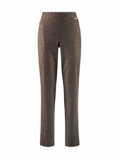 Thermo-Stretch-Hose Kuschelweich Kaffee-Schwarz