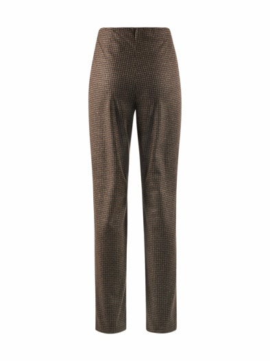 Thermo-Stretch-Hose Kuschelweich Kaffee-Schwarz