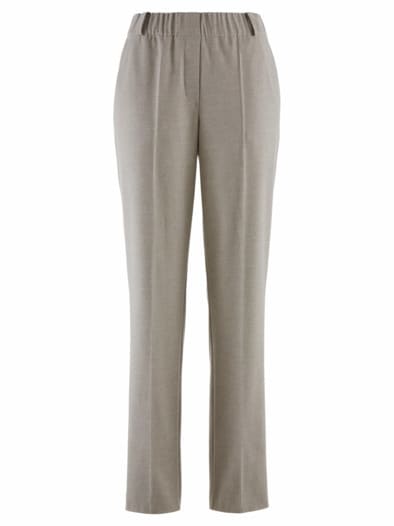 City-Schlupfhose Flanell-Optik Beige meliert
