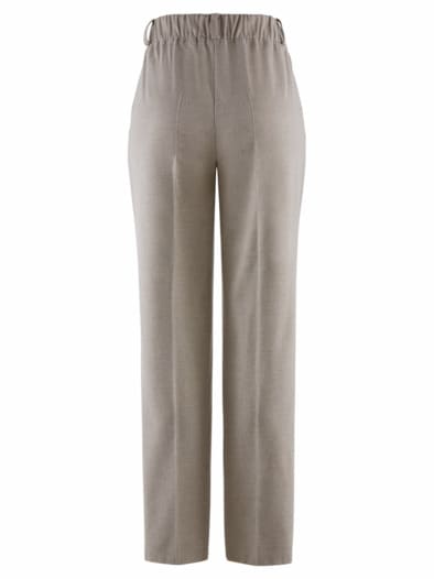 City-Schlupfhose Flanell-Optik Beige meliert