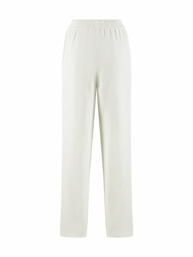 Kofferhose Edel-Krepp Offwhite